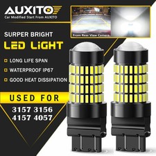 2X AUXITO 3157 LED Bulbs Reverse Lights 102-SMD Chipsets 500% Brighter 3056 3156