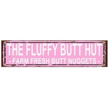 The Fluffy Butt Hut Farm Fresh Butt Nuggets Sign - Chicken Coop Rustic Street...