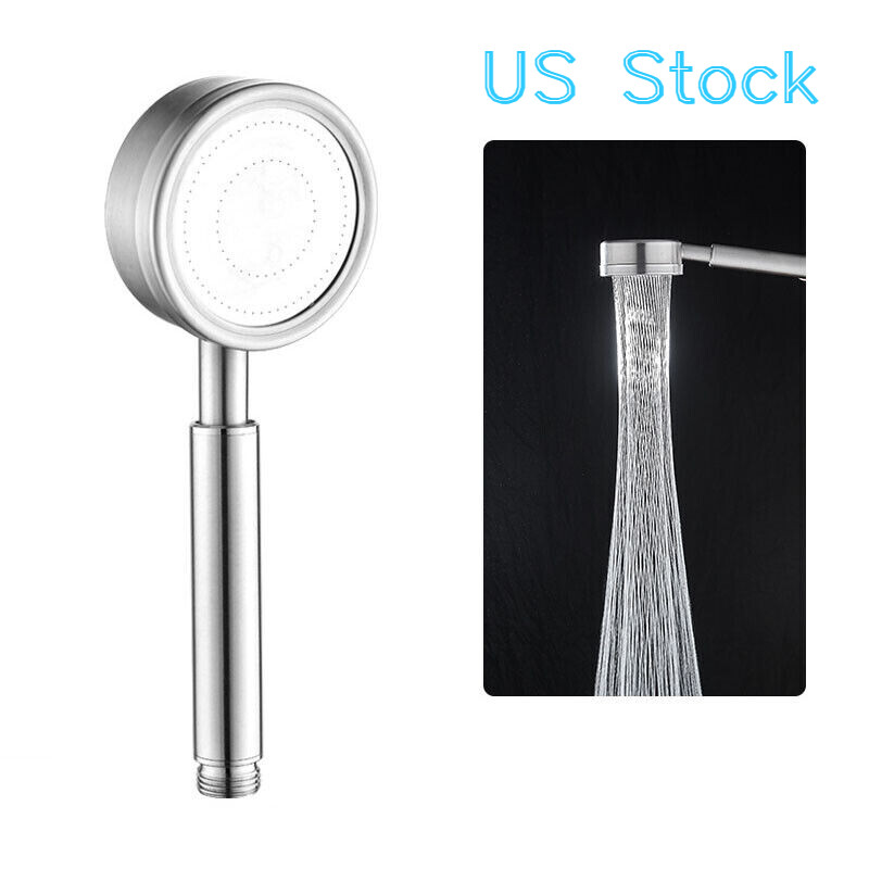 Stainless Steel High-Pressure Handheld Showerhead with Pressurized Spray
