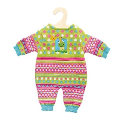 Heless Puppenkleidung Strickstrampler Froschi in 2 Größen