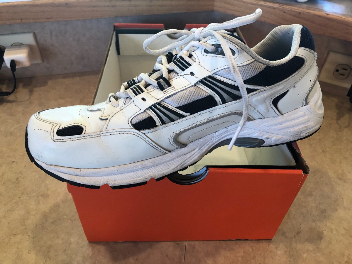 Orthaheel Walker Mens Size 12 White Navy Leather Walking Shoes Motion‎ Control Shop Men main image 2