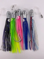 Saltwater Fishing Trolling Lures for Wahoo Mahi Tuna Billfish 8.5 Inch Jet Head