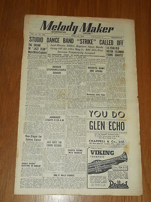 MELODY MAKER 1948 #768 APR 24 JAZZ SWING JACK WHITE SYDNEY LIPTON HARRY PARRY