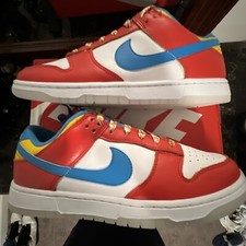 Size 10 - Nike Dunk Low x Fruity Pebbles Habanero Red/Laser Blue/White 2022