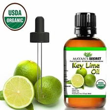 Mayan’s Secret USDA Certified Organic Key Lime Essential Oil for Diffuser & Reed