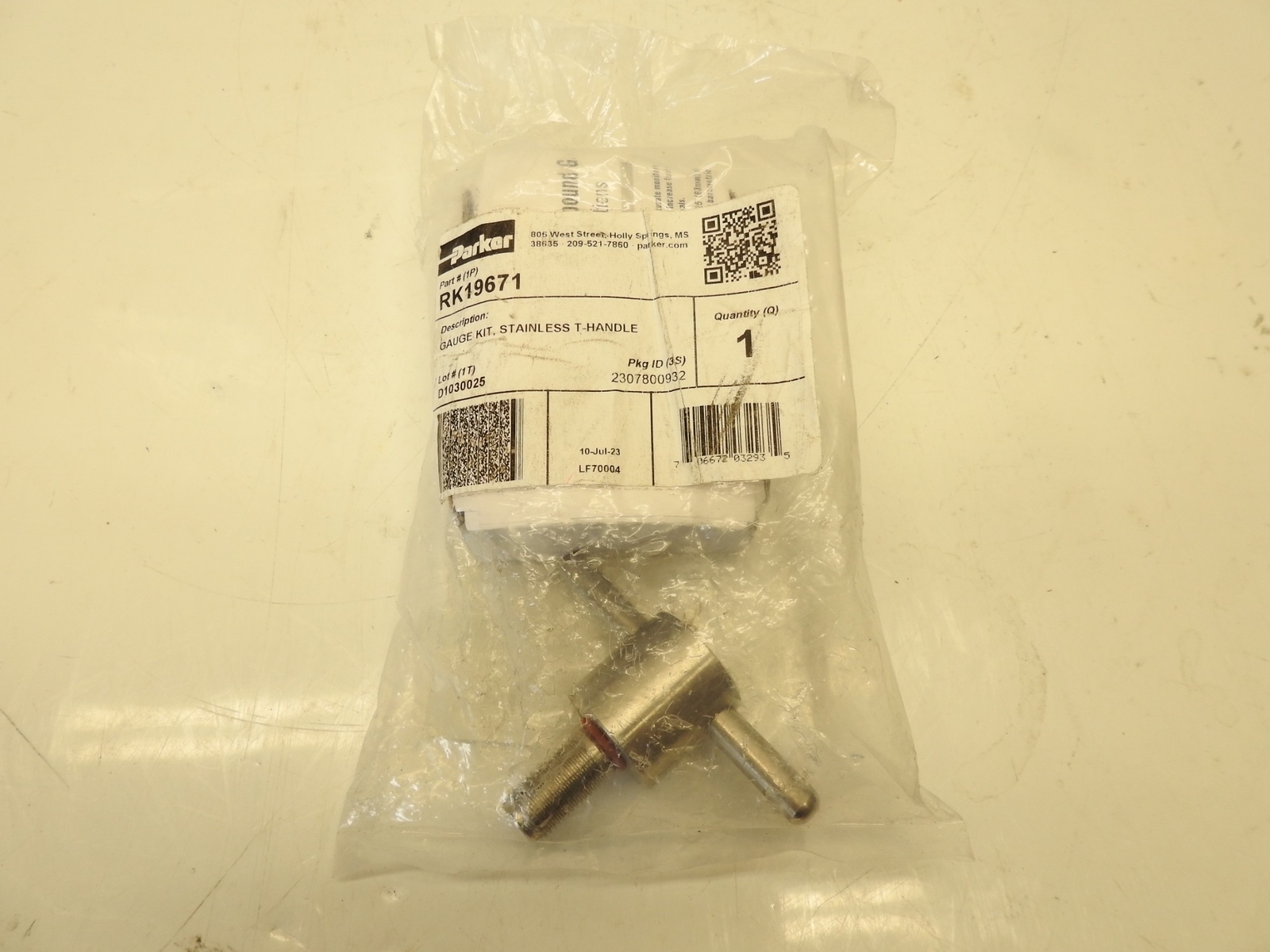 Parker+Racor+RK19671+Bottom+Mount+Vacuum+Gauge+Kit+Stainless+THandle