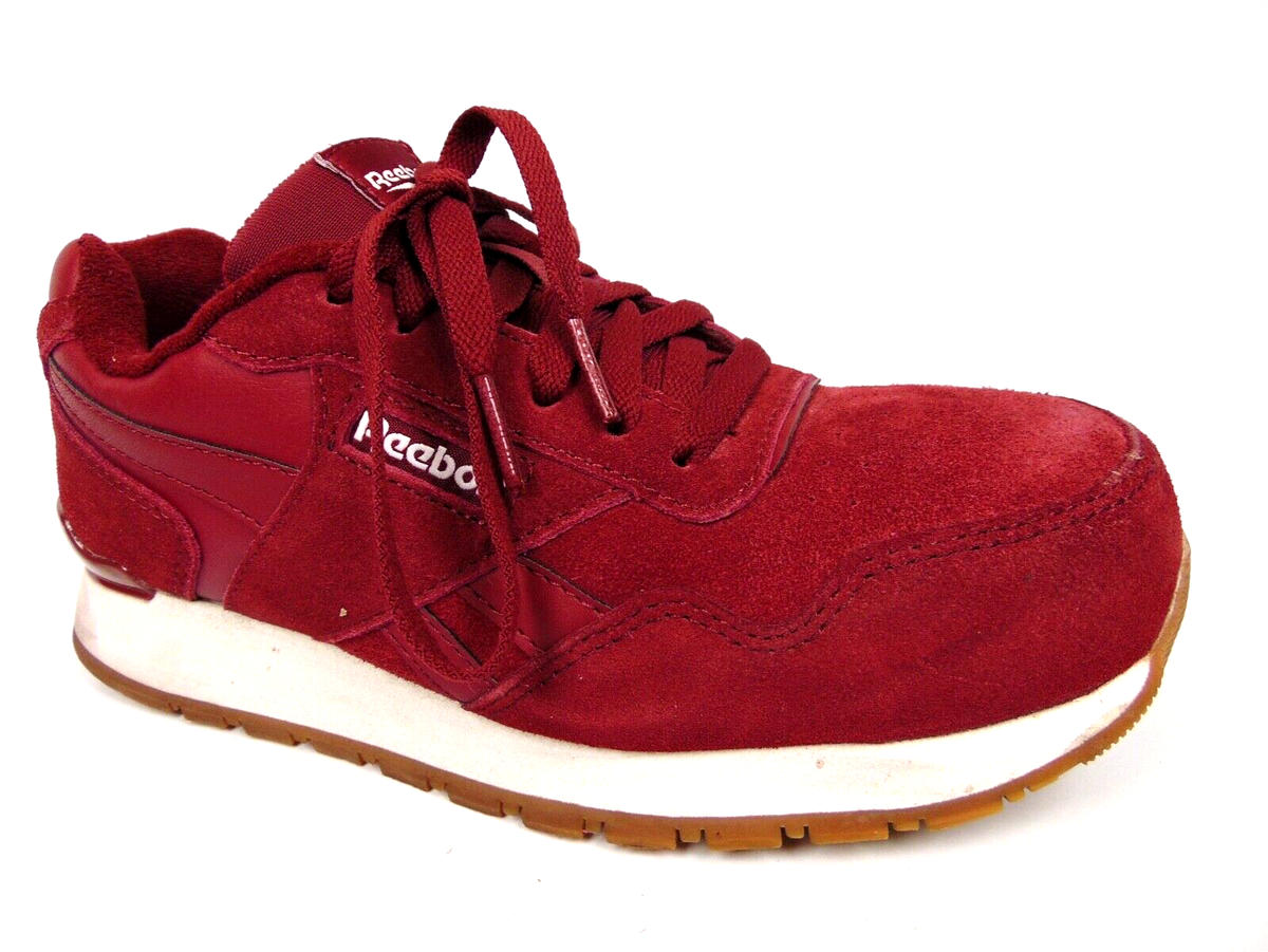 Reebok Harman Comp Safety Toe Work Sneakers Women's Size M, Burgundy  Suede