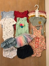 Carter's, Others Infant Girls Clothing Lot of 15 5 New Size 0-3, 3 Months