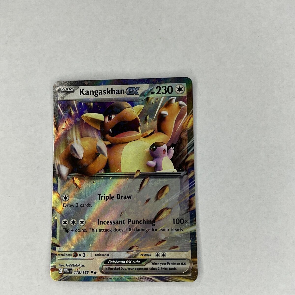 Pokemon Card Game TCG 151 Kangaskhan ex 115/165 NM