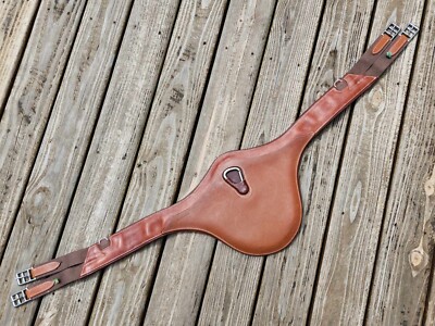 Devoucoux Brown Padded Belly Guard Stud Jump Girth - NEW - CHOICE: 48'', 54'', 56''