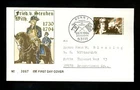 Postal History Germany FDC #1877 Friedrich Von Steuben military US  1994