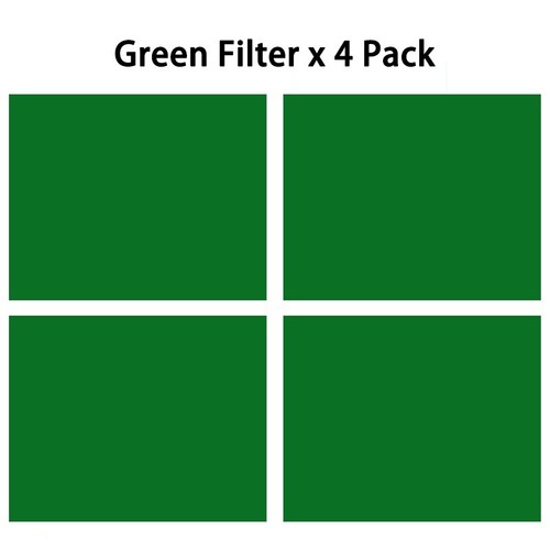 Farbkorrektur Gel Papier Beleuchtungsfilter für Fotostudio hellgrün 4er-Packungen