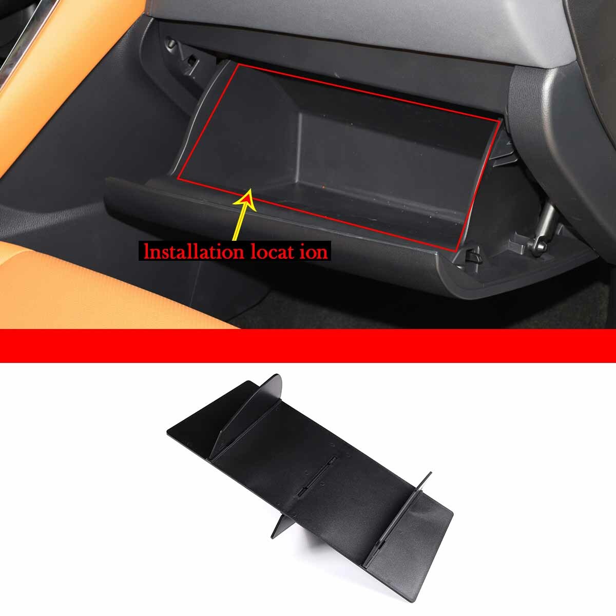 Co-pilot Storage Box Glove Box Organizer Divider For Toyota