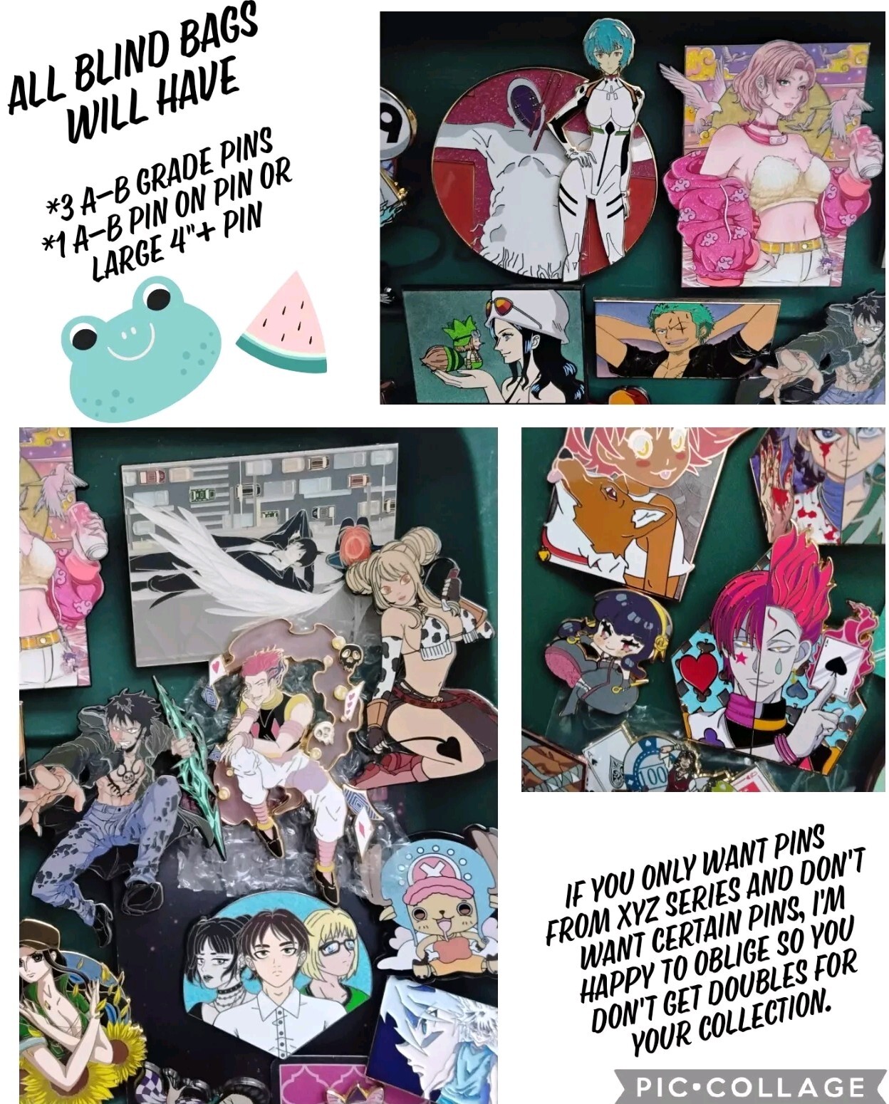 Anime Manga AoT One Piece JJK Naruto HxH Etc Bolso Misterioso Ciego 160 $+ Valor LEER