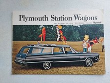 1965 Plymouth Fury Valiant Station Wagons Dealer Brochure Book 7" x 10.5"