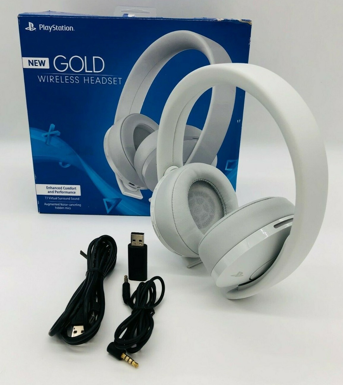 Sony PlayStation Gold White Headband Wireless Headset for PlayStation 4 for  sale online | eBay
