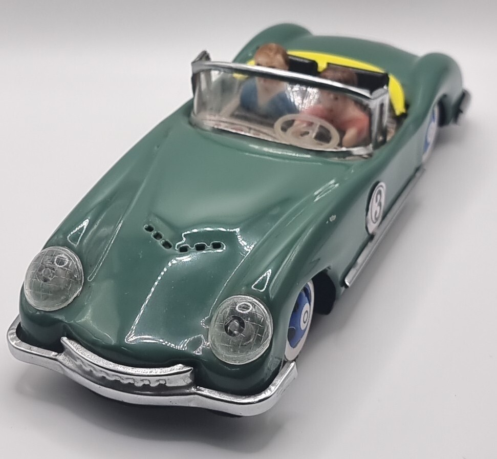 BOXED MF763 Racing Car / Voiture De Course Friction Powered Diecast Tin Race Car