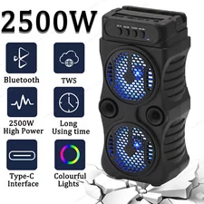 2500W Portable Bluetooth Speaker Sub Woofer Heavy Bass Loud Sound Party System