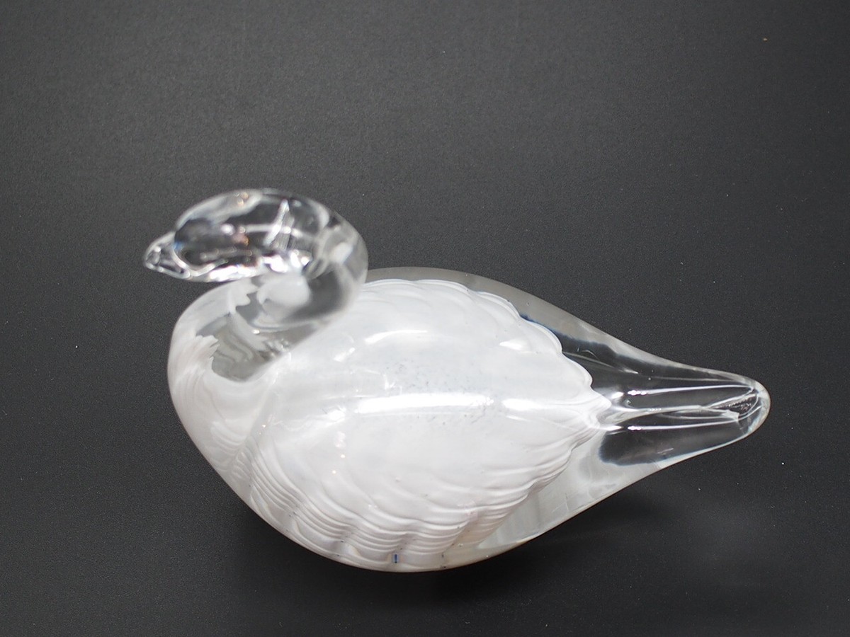 Marcolin Crystal Art Glass Swan - Signed | eBay Australia