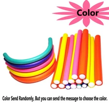 Magic Hair Curler Twist Flex Bendy Roller Foam Perm Rod Curls Styling Tool 10pc