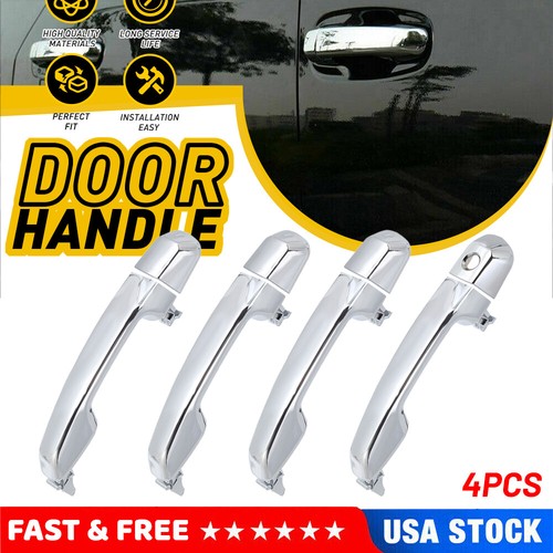Lot De 4 Poignées De Porte Extérieures Chromées Pour Toyota 4Runner 2010-2022 - Réf. OE 69210-60100