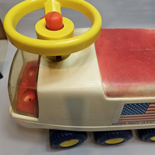 Vtg Fisher-Price 6 Wheel Space Explorer Ride-On ATV Car FP-980 1970's - Picture 12 of 20