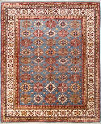 9x11' QUALITY Super Kazak Area Rug  LIGHT BLUE  M48