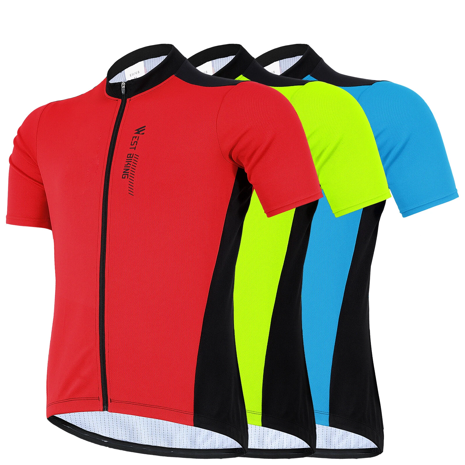 Summer Breathable Quick Dry Cycling T-Shirt Short Sleeve Top MTB Sports Jersey