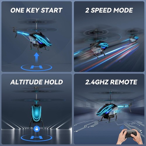 Remote Control Helicopter with Altitude Hold & Safety Features for Kids - Picture 5 of 11