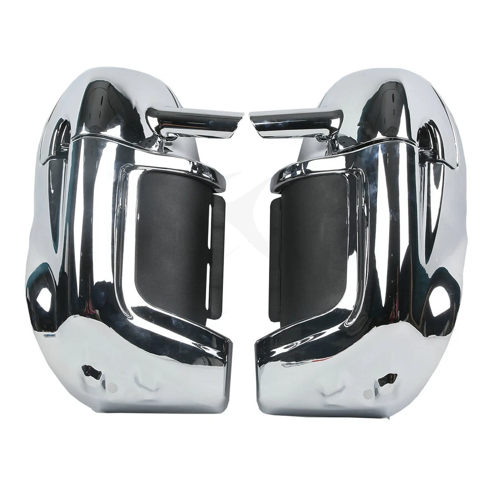 Lower Vented Fairings Chrome For Harley Touring FLT FLHT FLHTCU FLHRC FLHX 83-13 - Image 4 of 4