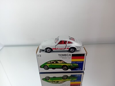 トミカ ポルシェ911S グリーン 1/61 F3 Tomica F3 Porsche 911S Carrera On the Side Made in Japan Mint In