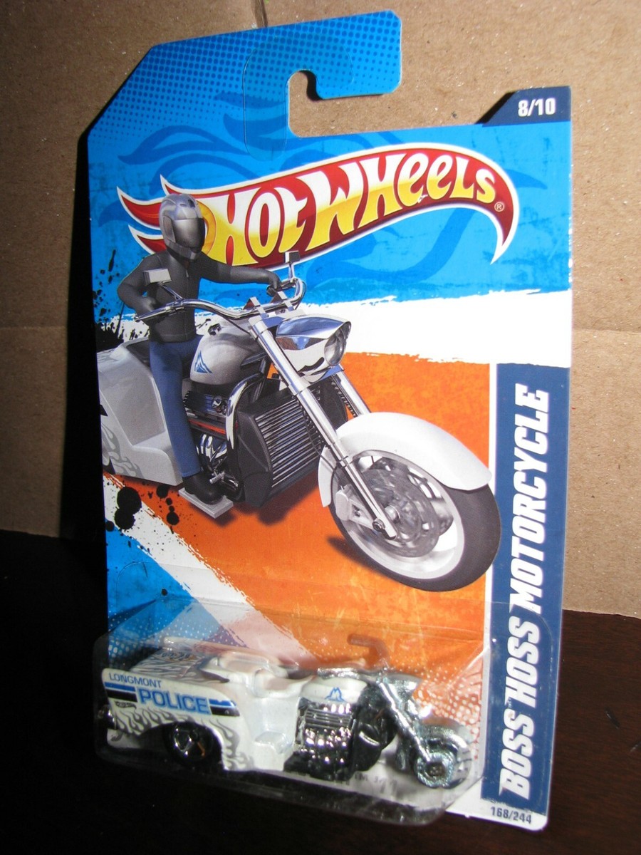 Hot Wheels 2011 #168 HW Main Street #8 BOSS HOSS MOTORCYCLE White