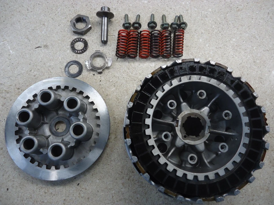 82-97 Yamaha Virago XV700 Motor CESTA EMBRAGUE COMP PLACAS DE DISCO OEM XV1100 XV750 Foto 3 de 4