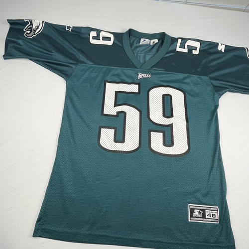 Vintage Mike Mamula Philadelphia Eagles Jersey Sz 48/L Starter Players Inc Green - Picture 5 of 18