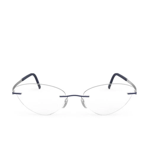 Silhouette Momentum 5529/HE Eyeglasses 4510 Silver/Pacific Blue Sz 56 17/135 NIB