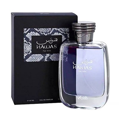 Rasasi Hawas Cologne Spray for Men Eau De Parfum 3.4 FL. OZ/100 ML EDP 
