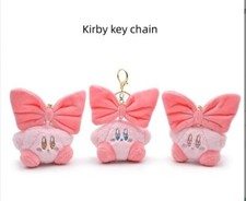 lot anime kirby Plush mix Keychain Key Chain Girl boy Keyring party gift 10pcs