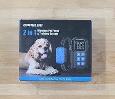 Wireless Dog Fence  Training System for 1 Dog, Up to 1000ft - New