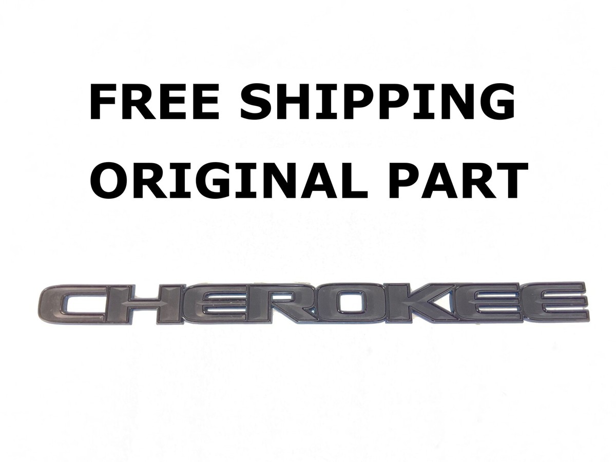 2018 2019 2020 2021 Jeep Grand Cherokee front door nameplate BLACK