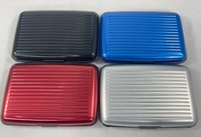 Lots of 4 New Card Wallet Business ID Credit Card Holder Pocket Hard Slim Case