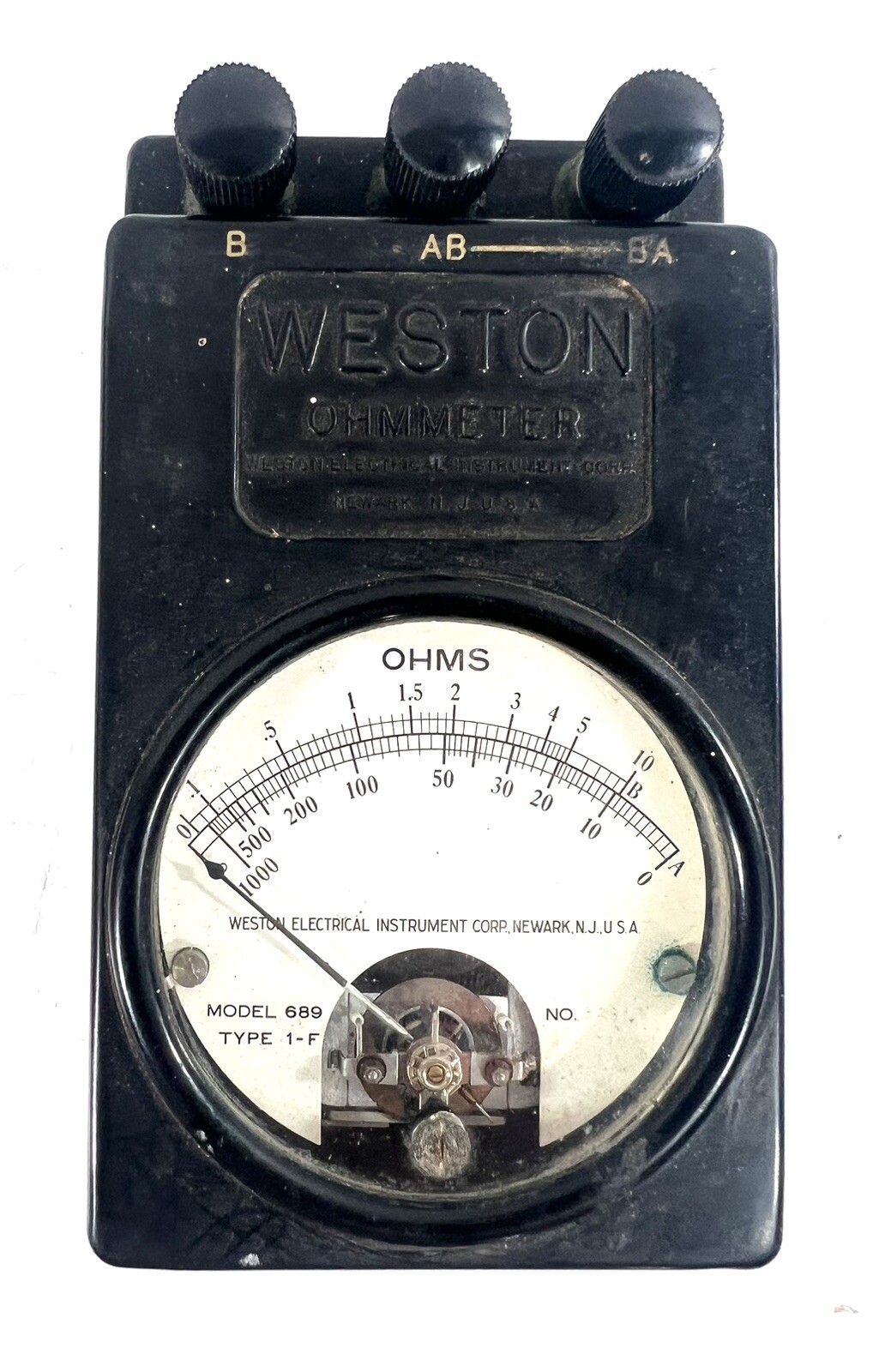 Vintage Weston 689 Type 1f Ohmmeter Electrical Tester eBay