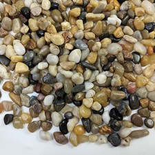 Polished Pebbles 3/8 Inch Pea Gravel for Plants, Aquariums, and Landscaping
