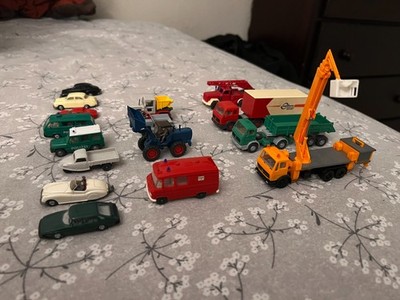 WIKING LOT OF 16 VINTAGE 1:87 Cars Trucks and Tractors