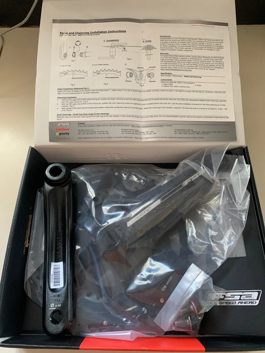 Fsa Vero Crankset for sale - eBay