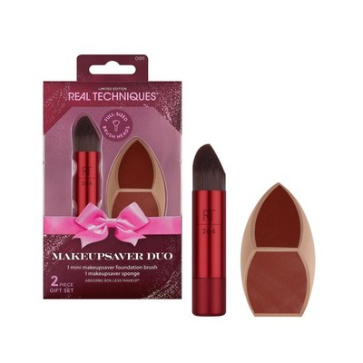 Real Techniques Makeupsaver Duo 2 Piece Gift Set, 2 Count (Pack of 1), Red