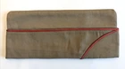 Vintage WW2 US Army Military Overseas Garrison Side Cap Khaki Red Piping 7-1/8