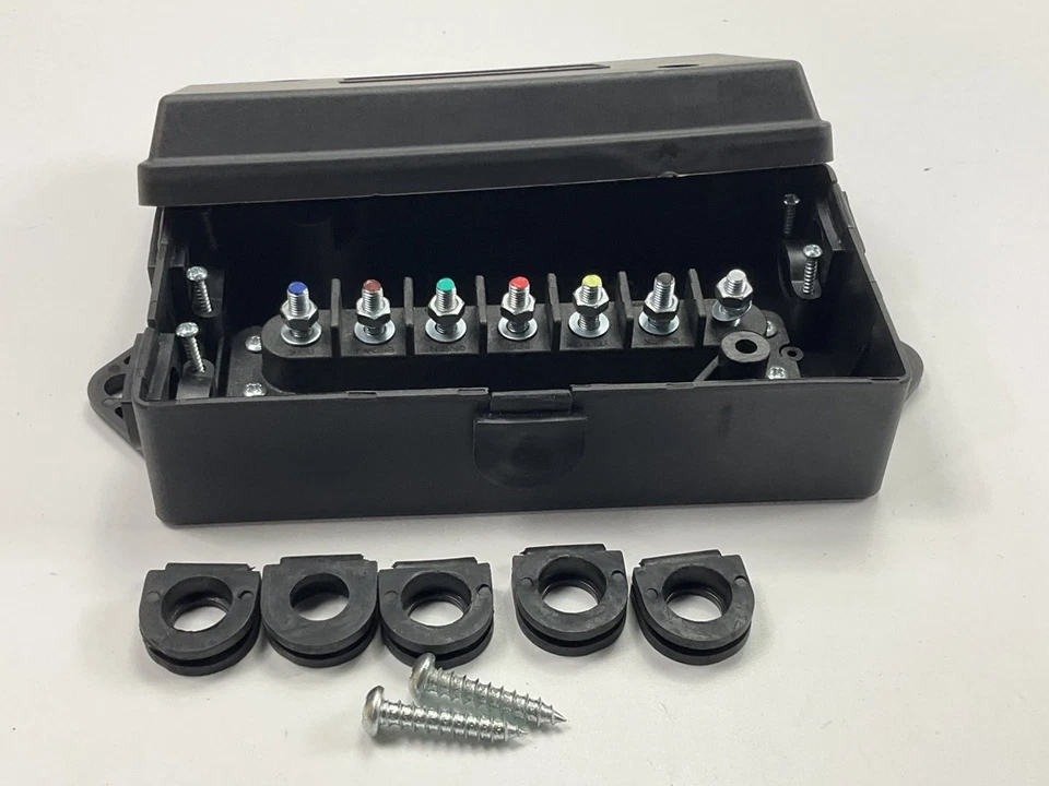 Husky 33200 7-Way Junction Box / Fuse Box For Trailer Towing Foto 4 de 4