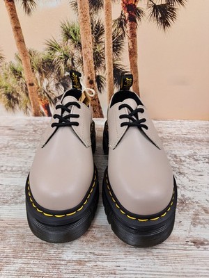 Dr. Martens Audrick 3-Eye Nappa Leather Platform Shoes Women's