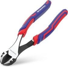 8 Inch High Leverage Diagonal Pliers,Wire Cutters Heavy Duty in CRV Steel