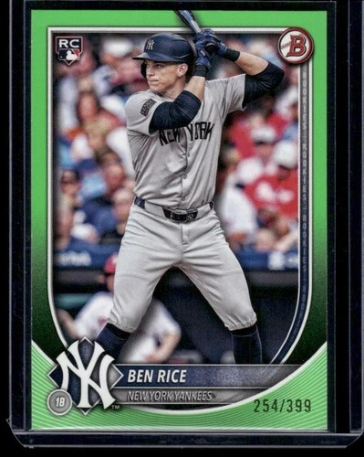 2025 Bowman #85 Ben Rice Neon Green #/399